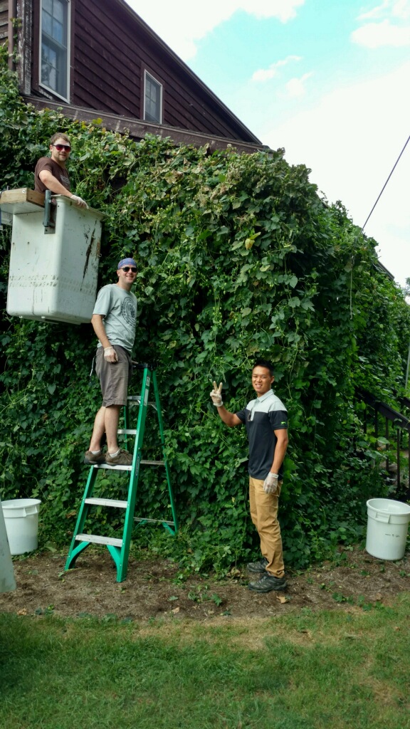 Roy, Chris and Khoi. Boxtruck, Latter and Standing. @ Brad Whitsel; Siloam Seasons