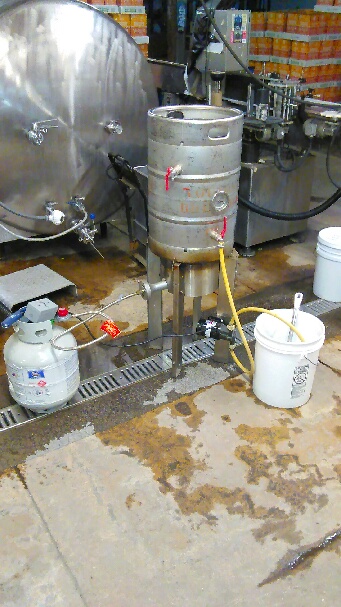 Cooking honey and water to sanitize everything and get it ready for fermentation. 