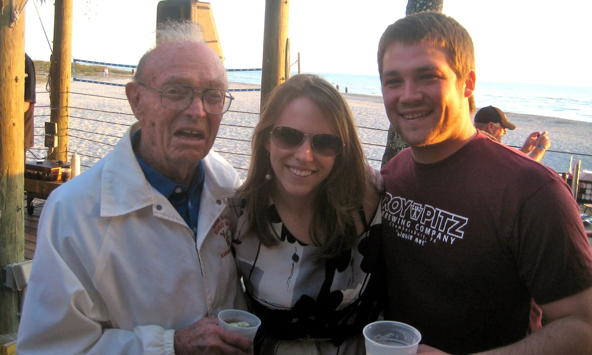 Doc Richards with grandson Roy and wife Sarah