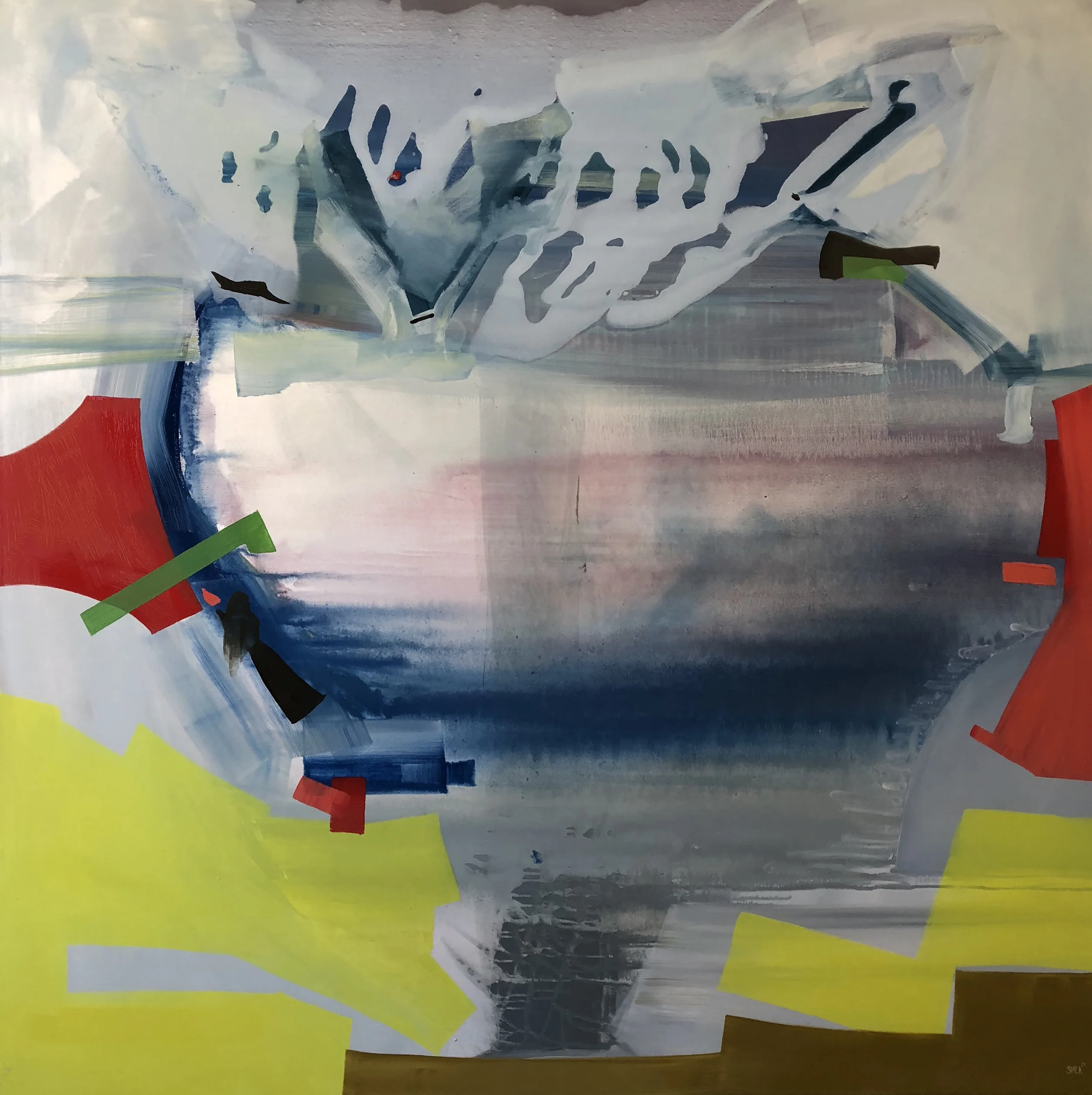 Gate No. 1 , oil on canvas, 60" x 60", 2017