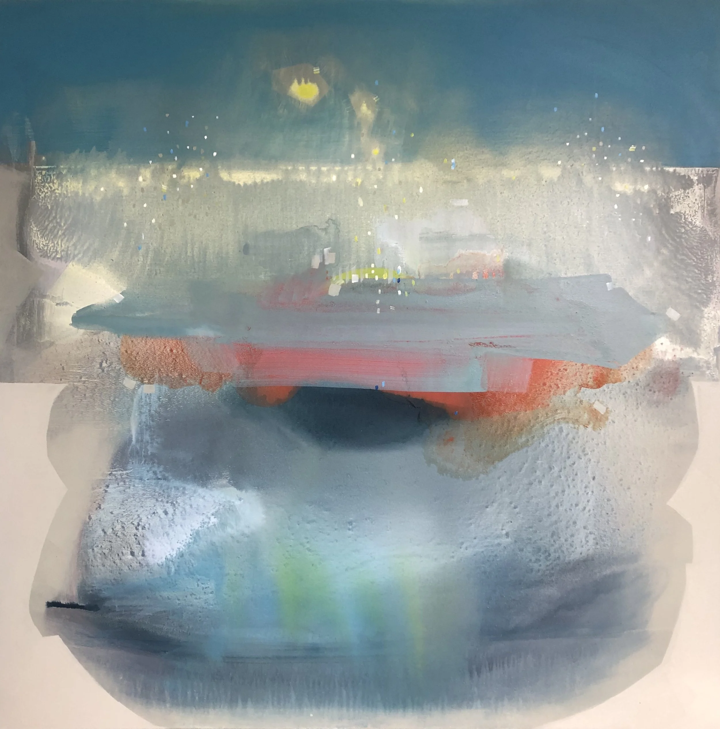 Phases Of The Moon , oil on canvas, 60" x 60", 2018