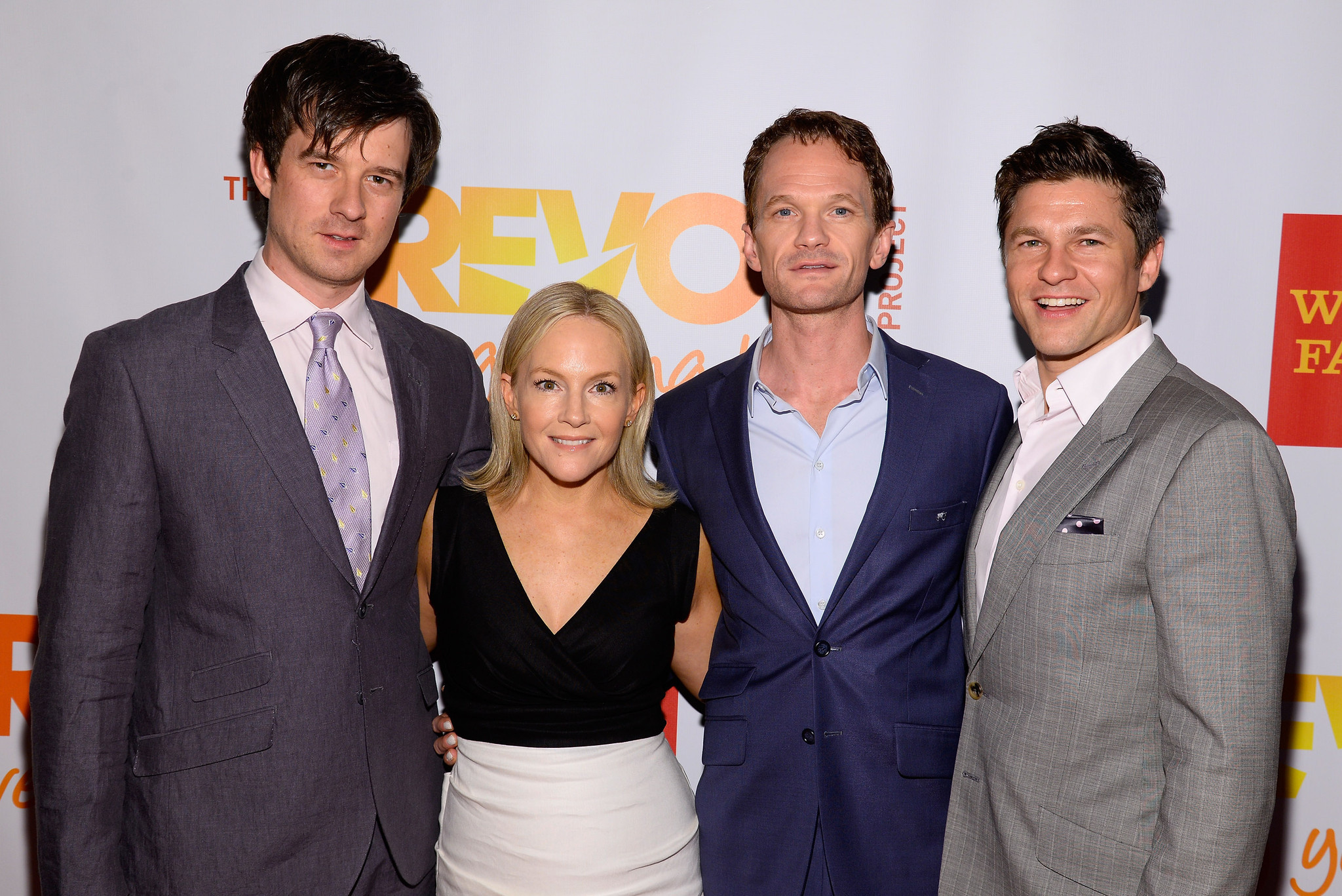 Christian Hebel, Rachael Harris, Neil Patrick Harris, David Burtka an the Red Carpet @TrevorLive June 16, 2014 Photo credit: Dave Kotinsky 