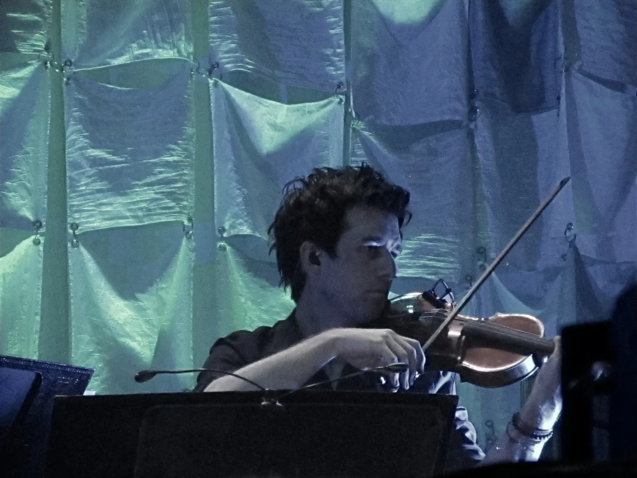 June 10, 2013 Performing with Josh Groban in Paris, France
Photo courtesy of Eugenia Mae