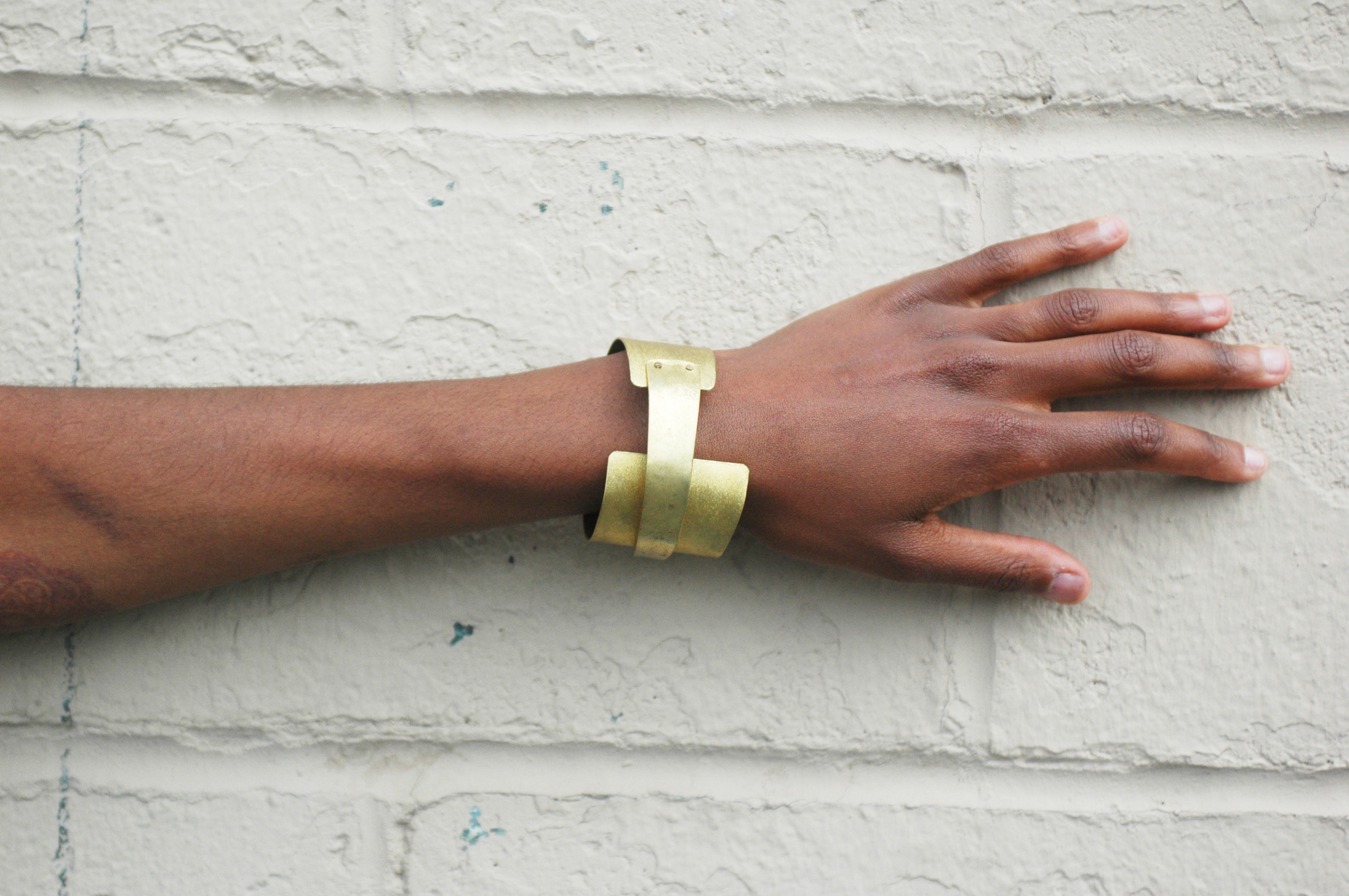 Ponomo Asymmetrical Brass Layer Cuff POW14-19BR1.jpg