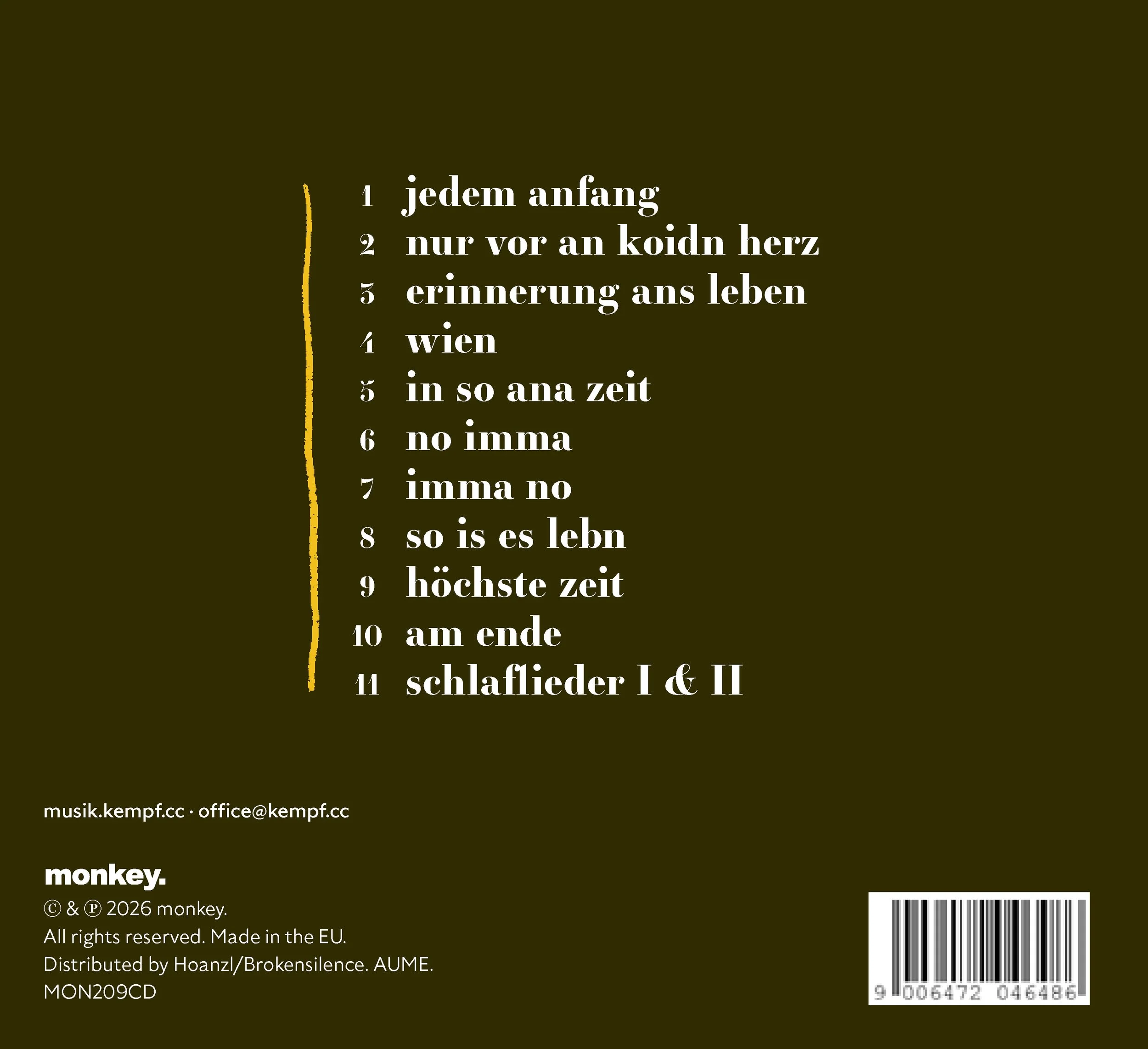 Backcover CD