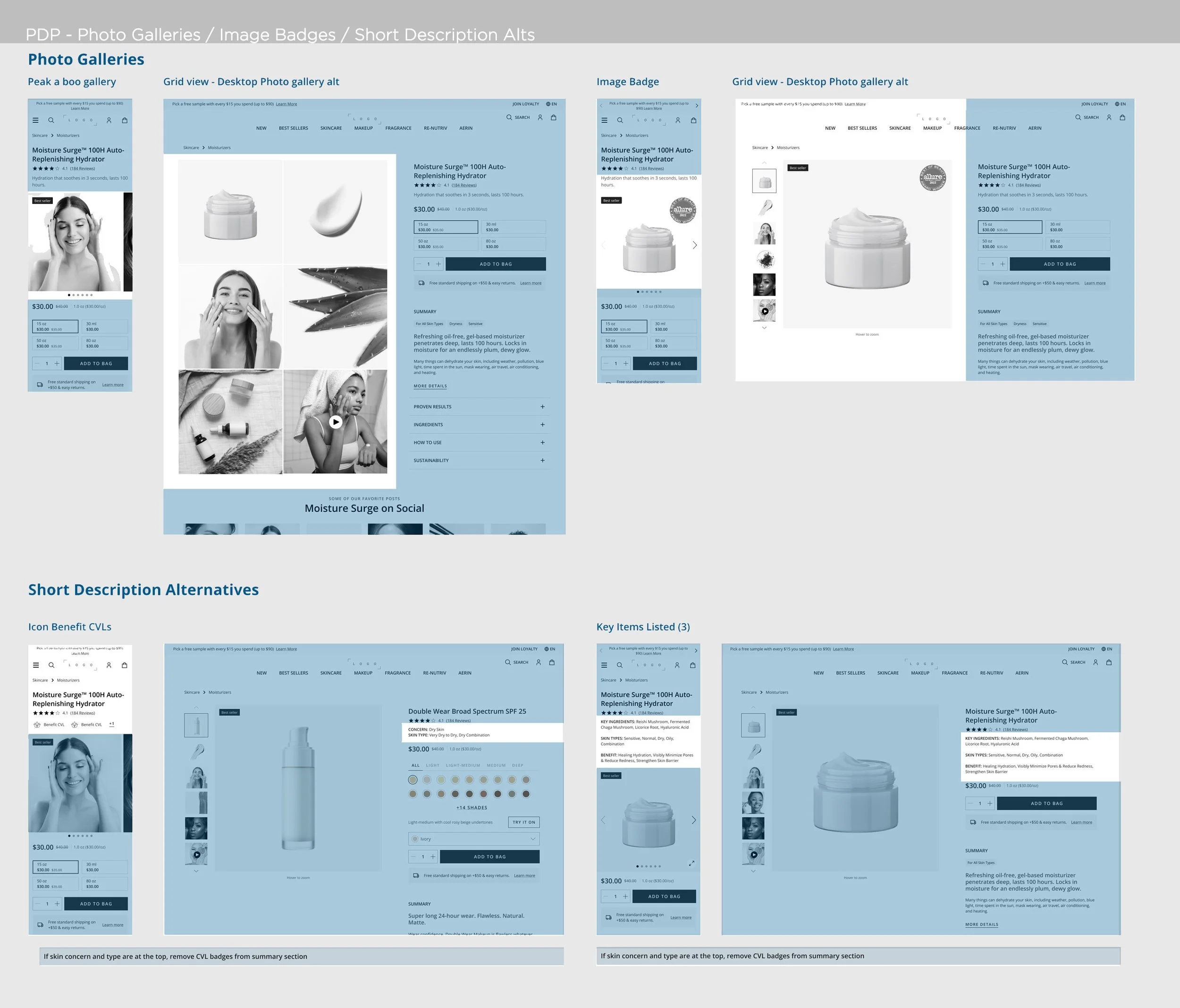 PHOTO GALLERIES & BADGES