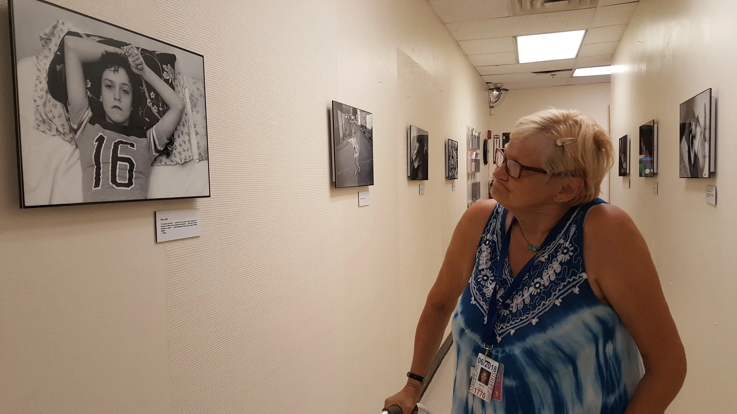 Vicki working as a docent for The Museum of Street Culture
