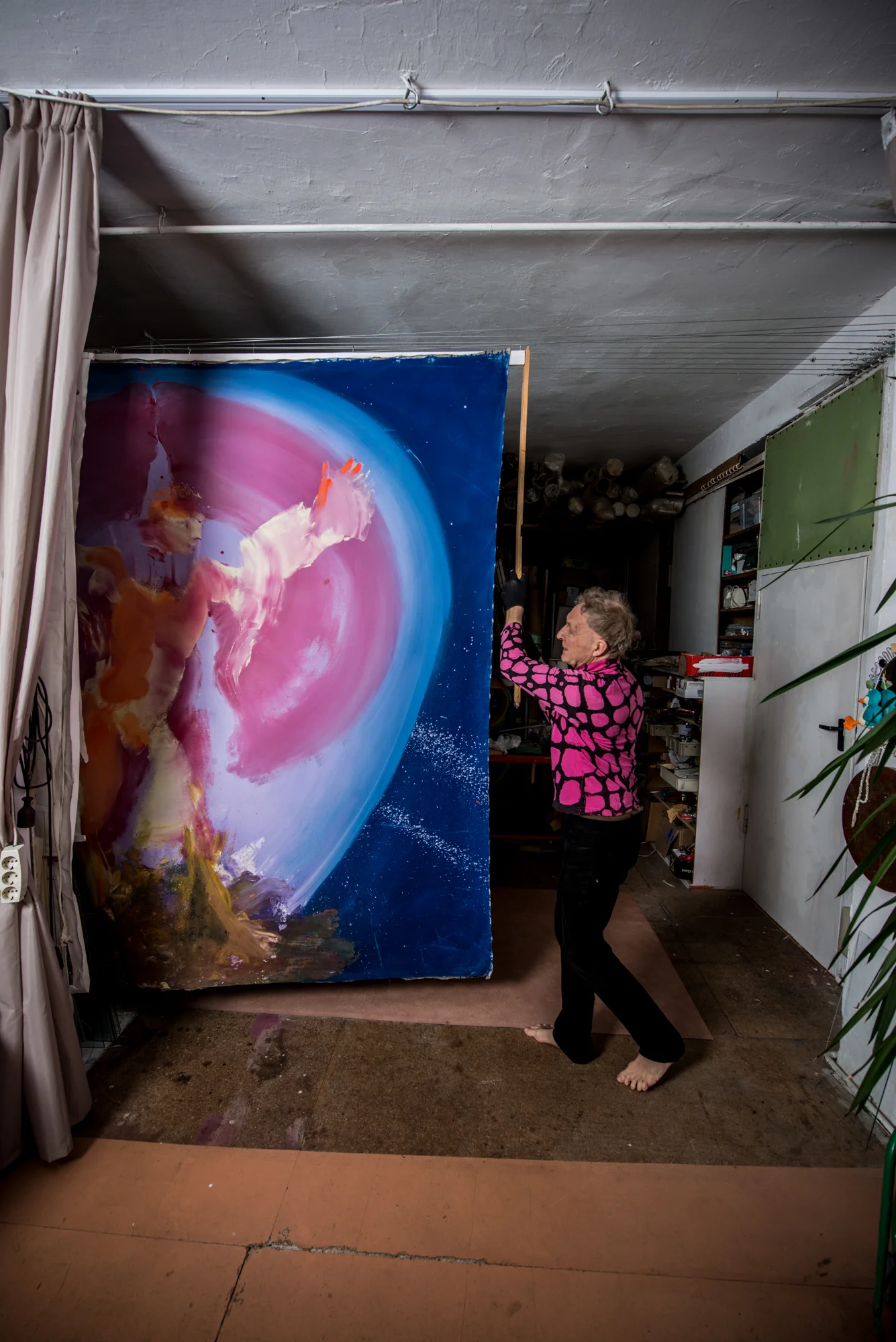 Body imprint paintings