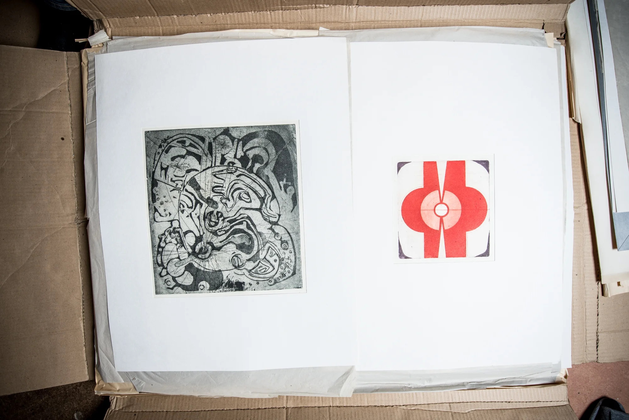 Aquatint - etching portfolio from