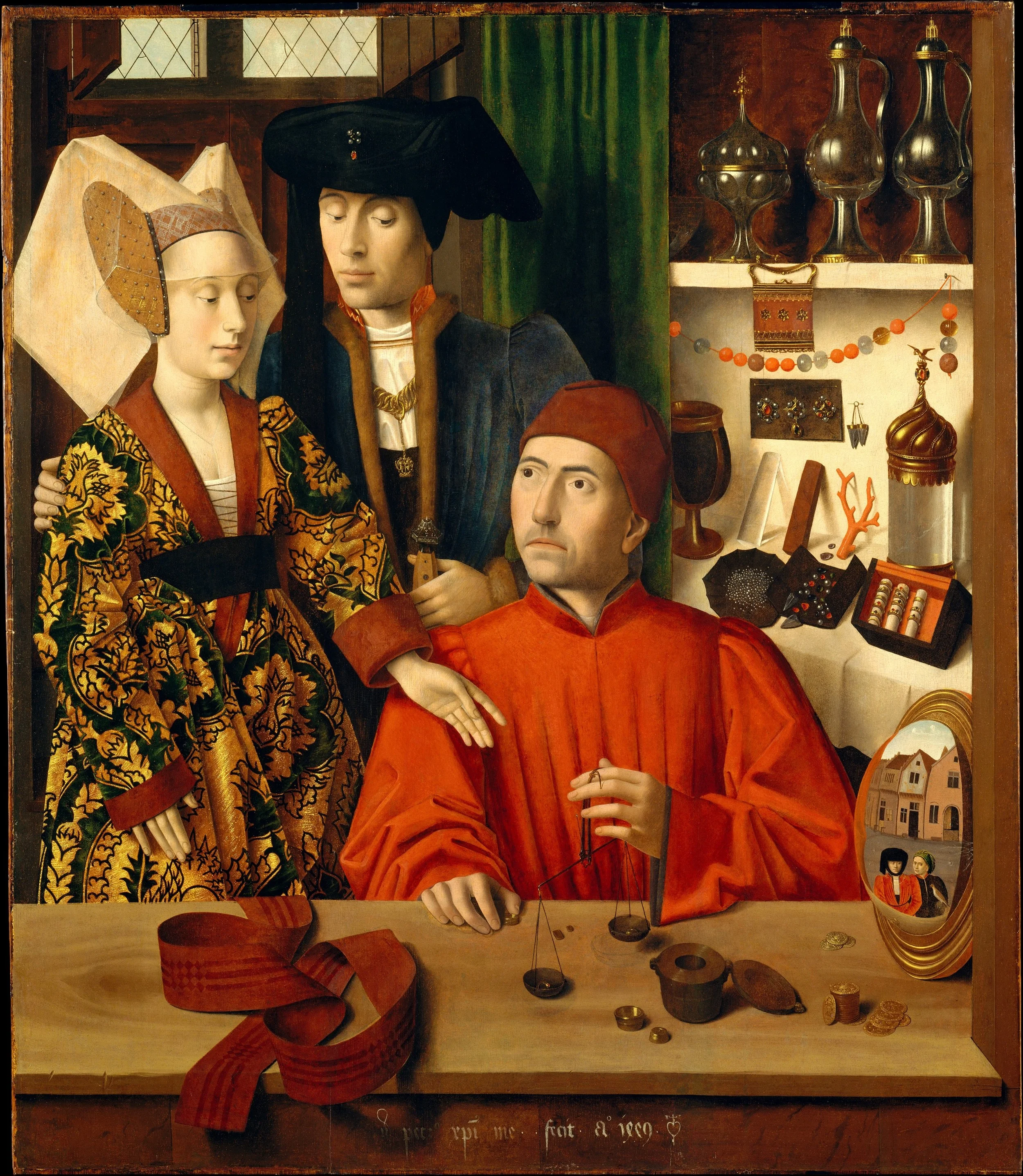 The Goldsmith by Petrus Christus, 1449. The Metropolitan Museum of Art