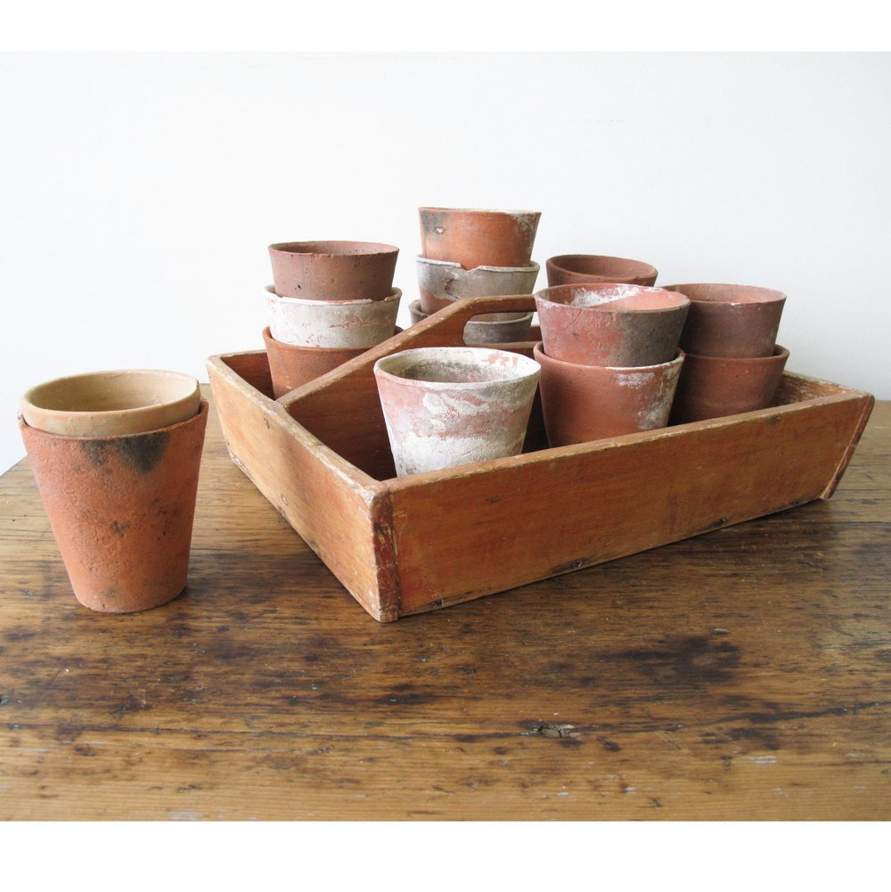 Small Vintage Flower Pots  Van Roen Decorative