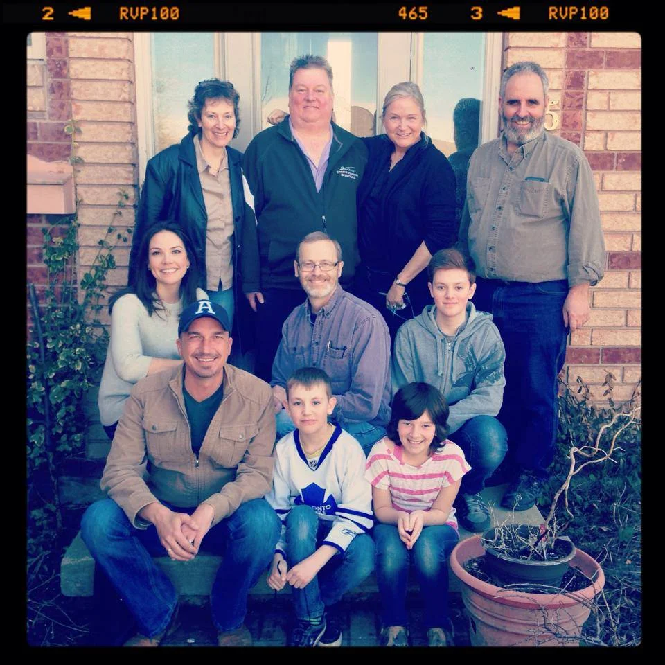 Here we are on the day of Zach's shoot, with his family, Erica Hill, the correspondent from the TODAY Show, Colleen the producer, and myself (bottom left!)