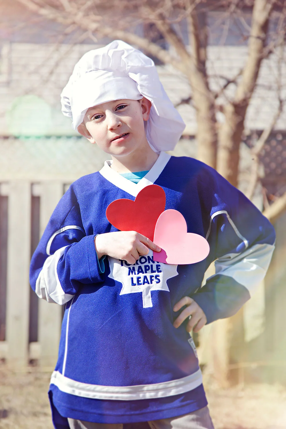 Some photos are just magical straight out of the camera. &nbsp;Here's Zach, with his two hearts.