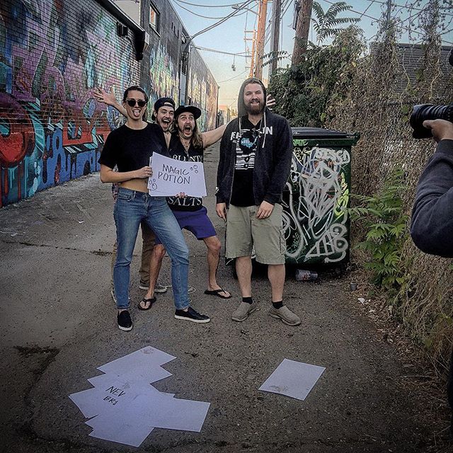 Out filming a hilarious promo video for @melvinbrewing These guys LOVE Melvin's magic potion!