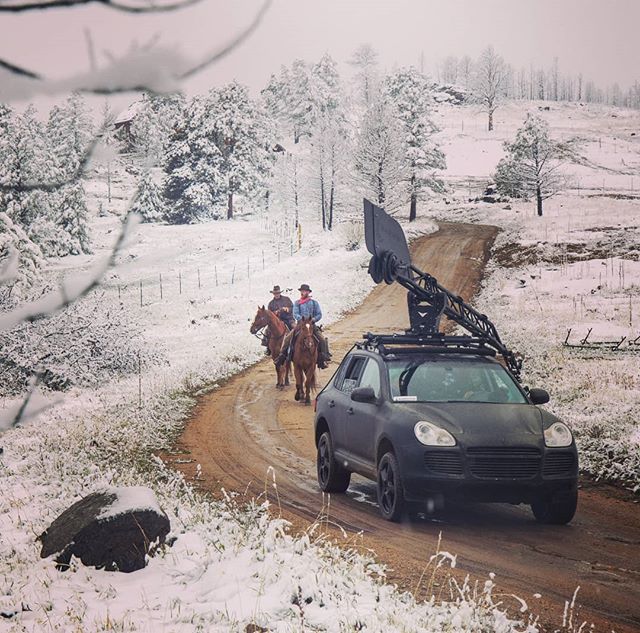 When life gives you snow in May... make great cinema! To the whole crew of OFFLINE, thanks for sticking with us through all the challenges, and making something unforgettable. #OFFLINE @andyjuett @buddy.thomas.dop @fredojones @anastasiamcummings @andersonenvy @blackwingasl @andradohrn @tonsofotherpeople!