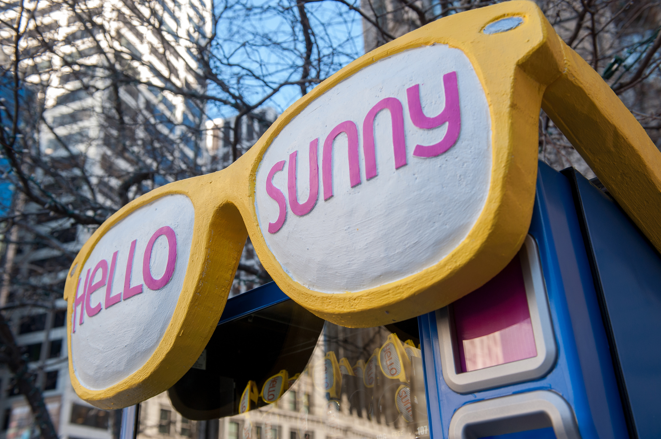 Hello Sunny Giant Sunglasses Sculpture