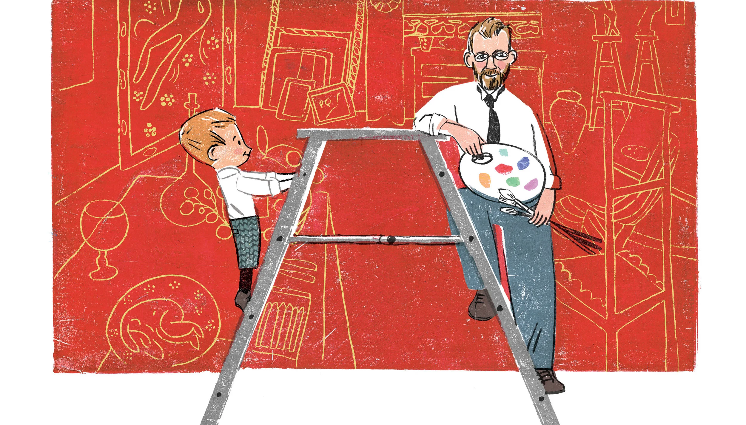 Would it be a surprise that you grew up to be a fine painter Who painted red rooms 