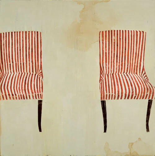 striped chairs