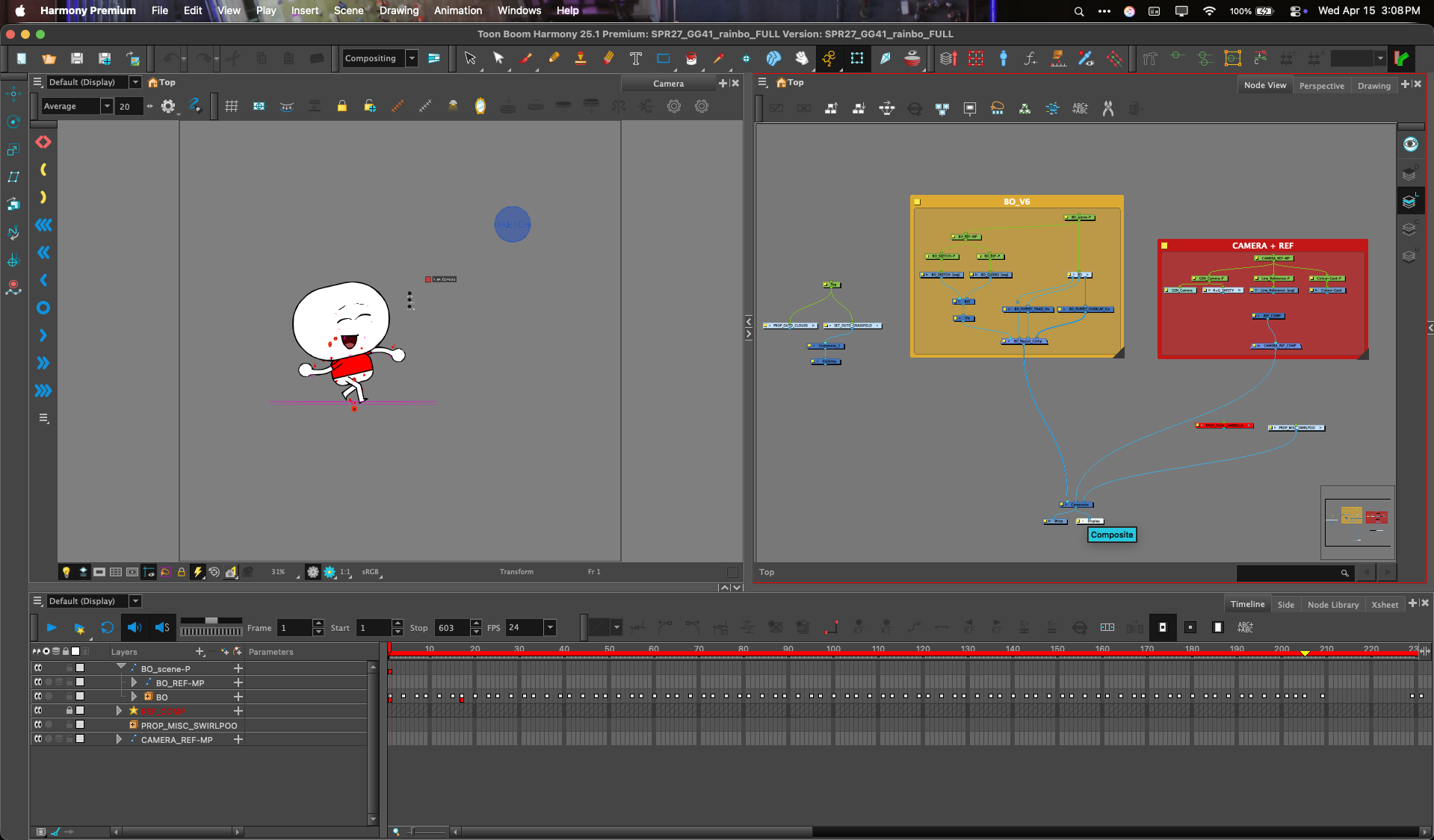 Umbrella Malfunction Toonboom Timeline
