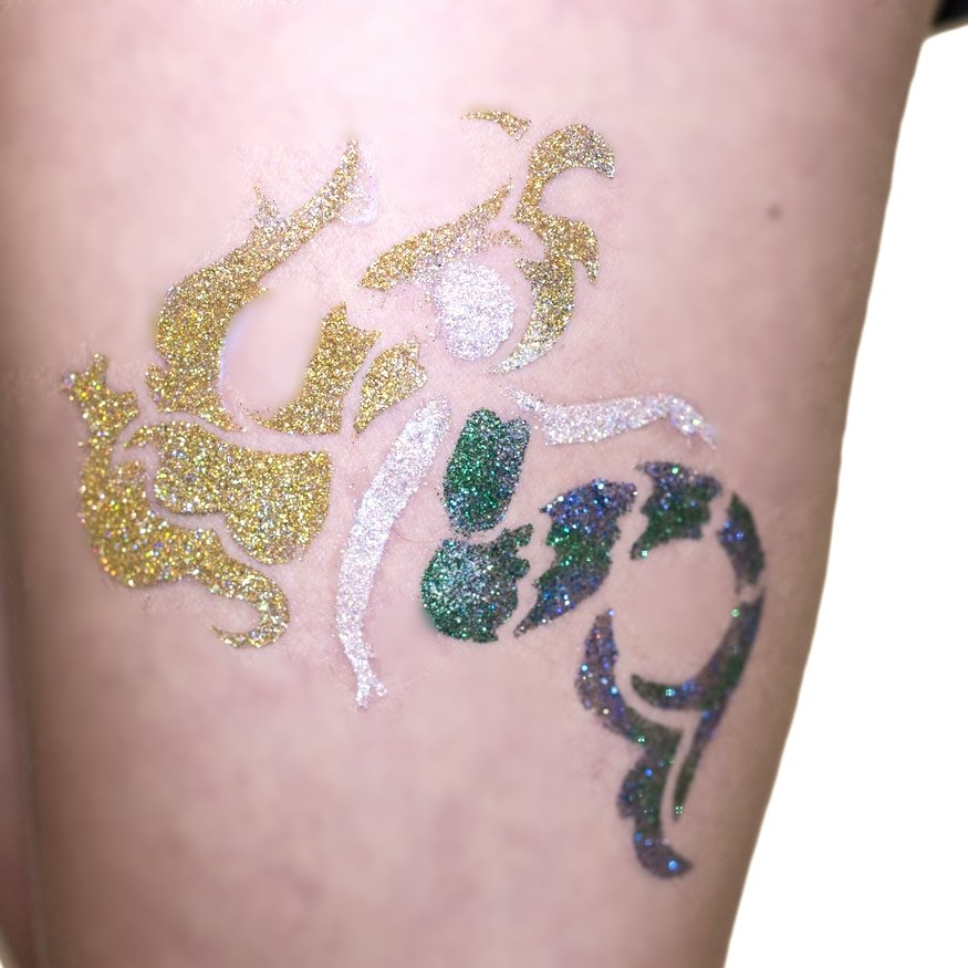 Mermaid Glitter Tattoo Kit - Under the Sea Party - Temporary Tattoo Store