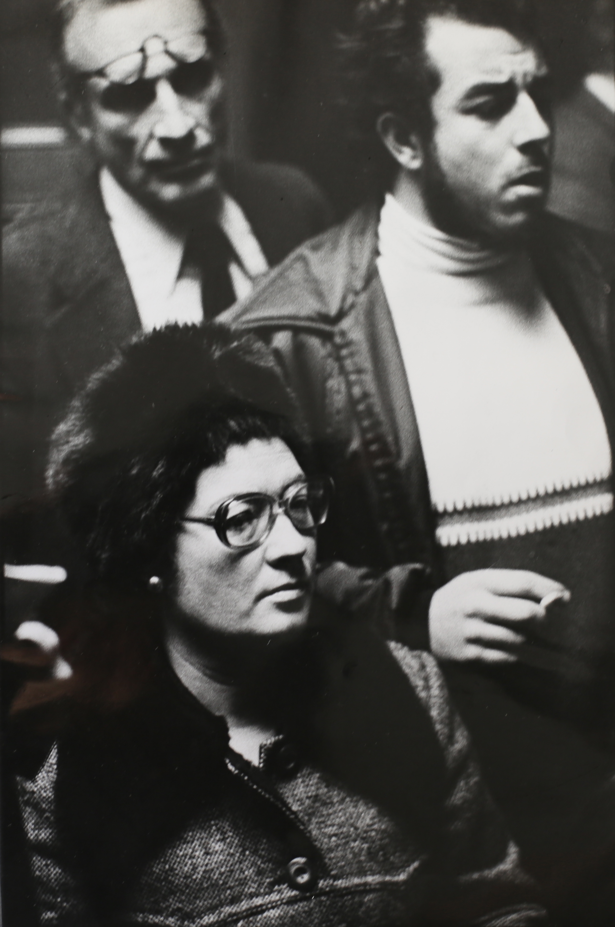   Parenti dei detenuti politici,&nbsp;conferenza stampa a Madrid nei giorni della morte di Franco. Madrid, 1975.&nbsp;  