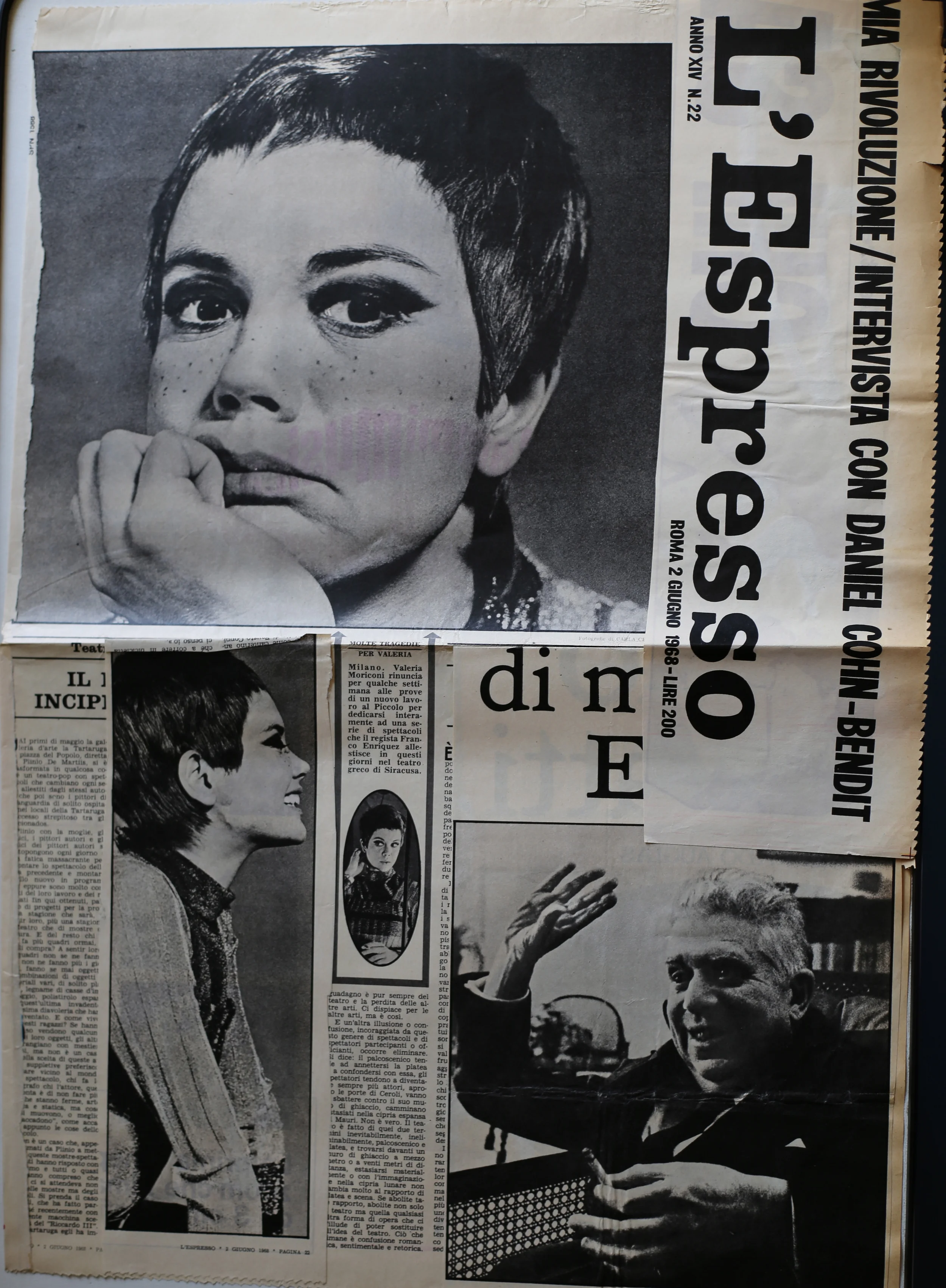 Valeria Moriconi e Eugenio Montale. Foto di Carla Cerati, pubblicate su L'Espresso (2 giugno, 1968). 