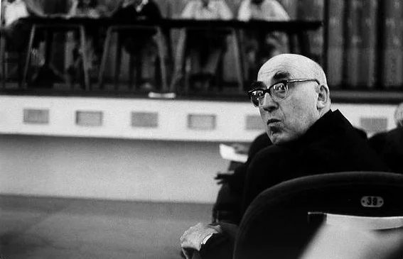 Cesare Zavattini al Festival del Cinema di Venezia del 1968. 