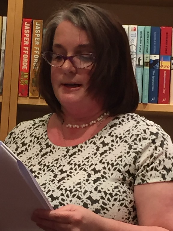 Cas Blomberg reads at the English Bookshop in Stockholm