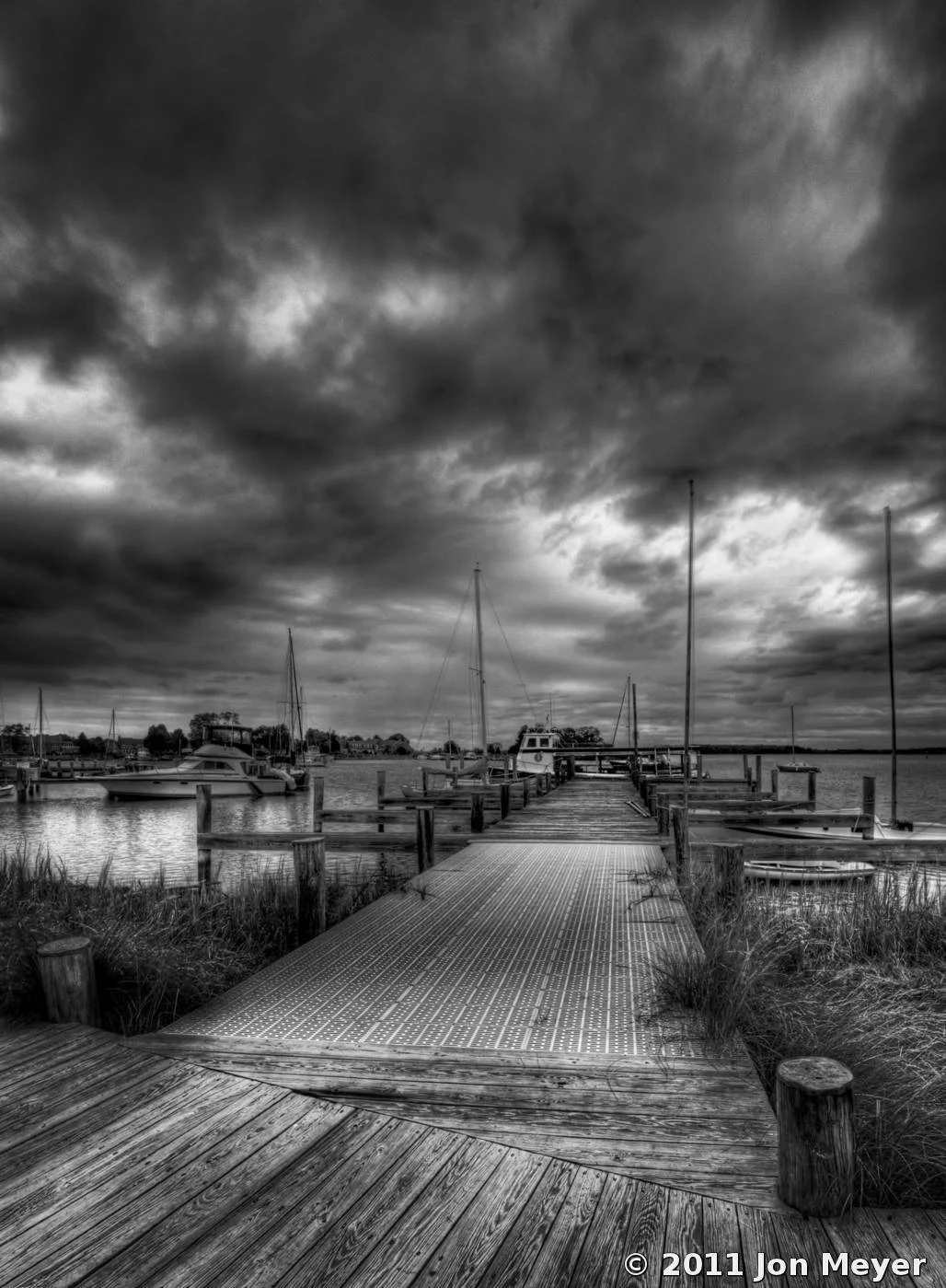 Path between the clouds