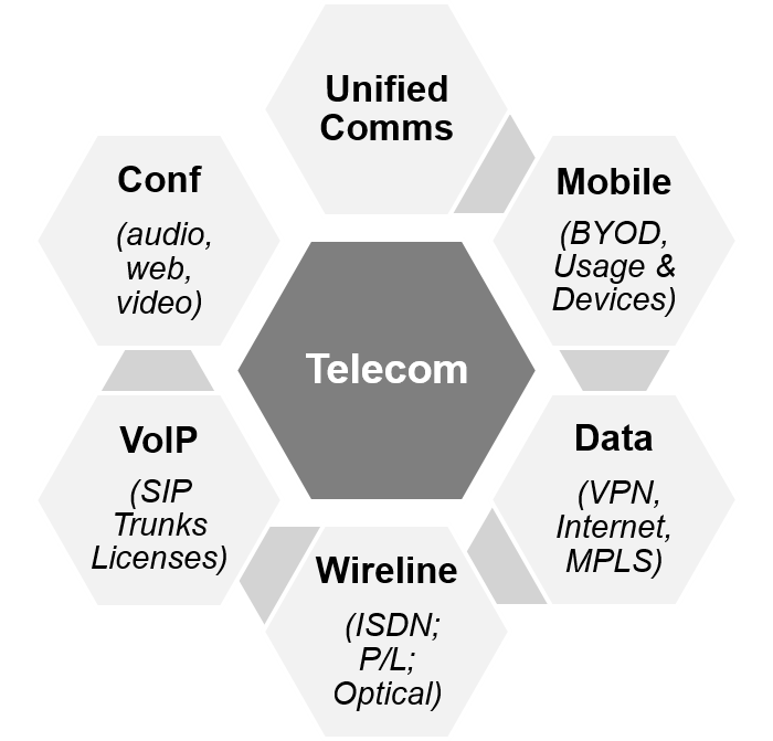 Over $5-billion in negotiation experience with Telecommunications. Telecommunications is a $500-billion/year business amongst US carriers.
