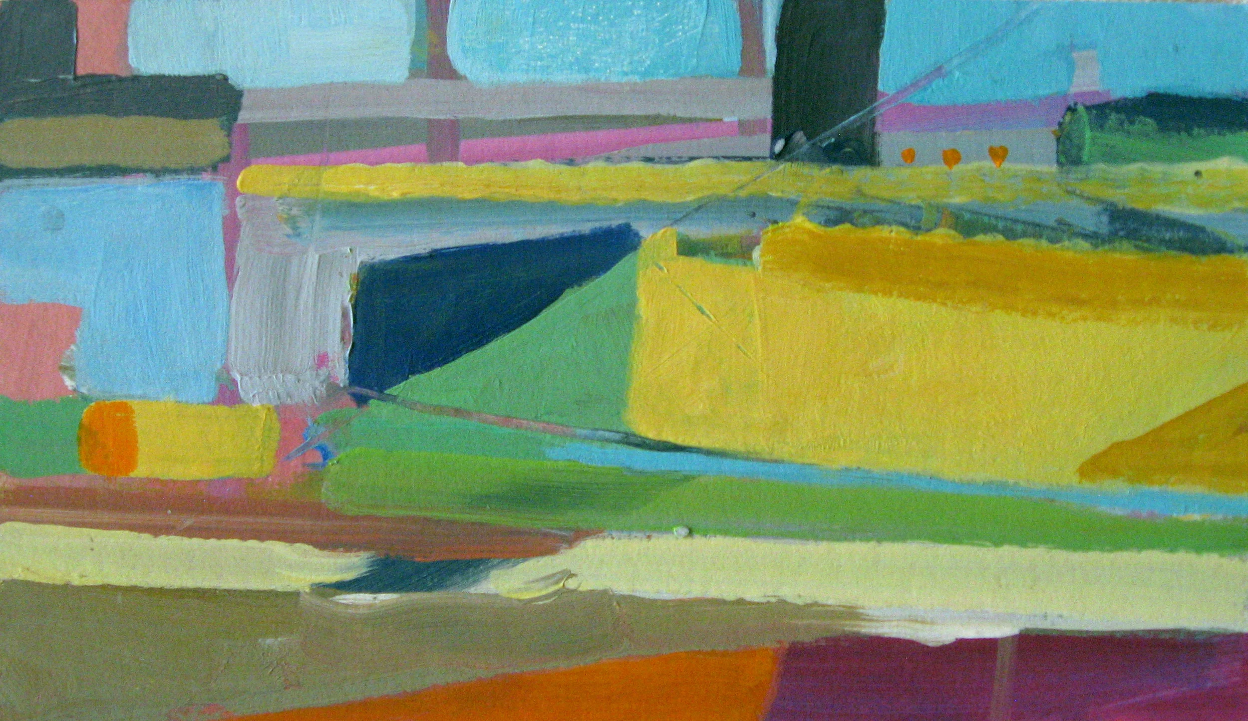 Sam Woolcott • T or C #1 • acrylic on board • 4 1/2 x 8" • $65 (includes tax + shipping)