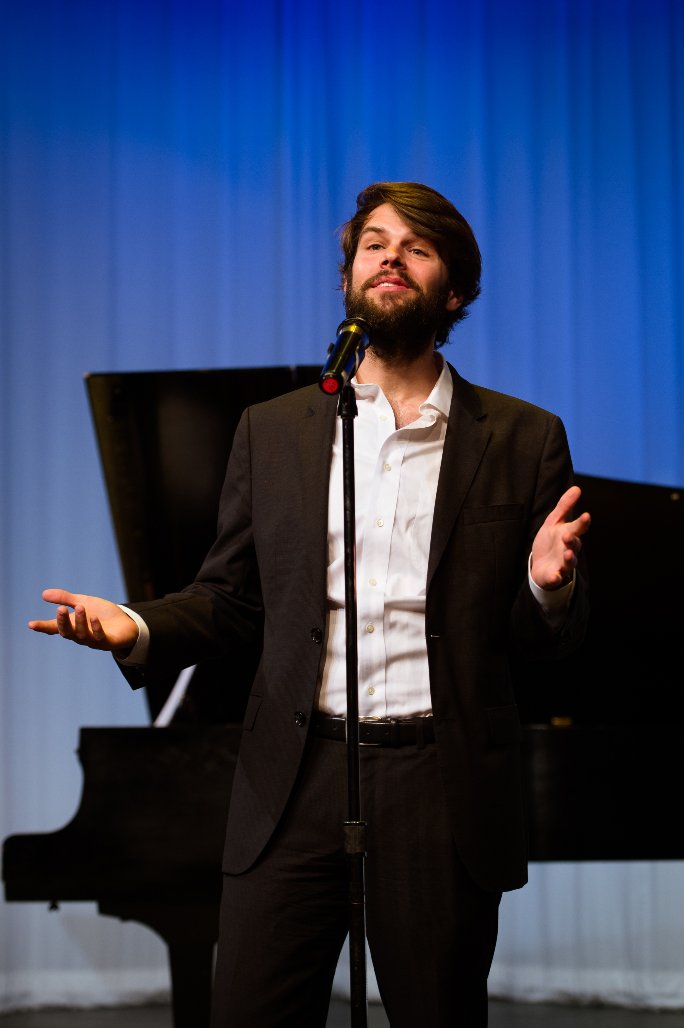 Scott singing in Journeys, a benefit concert for Loudon Interfaith Relief. photo credit Traci Medlock