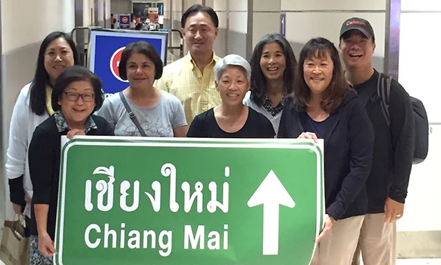 2018 Thailand Medical Missions Team: (l-r) Denna, Irene, Zohreh, Fred, Carol, Pam, Karen, Jason