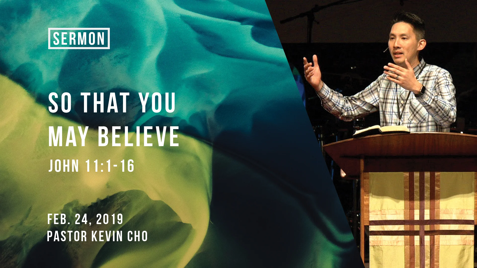 So That You May Believe.