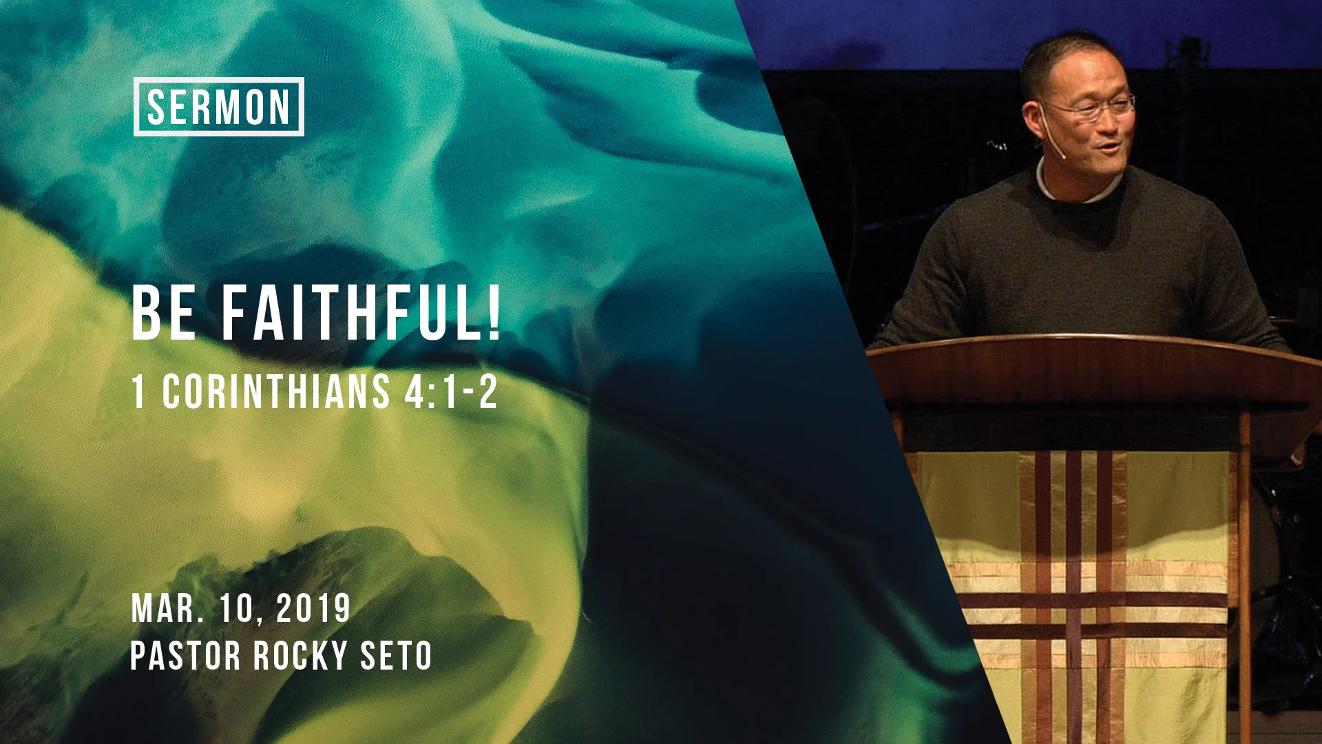 BE FAITHFUL!