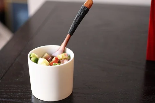 Rhubarb, Cucumber & Mint Salsa