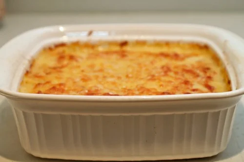 Saffron & Roasted Garlic Spaghetti Squash Gratin