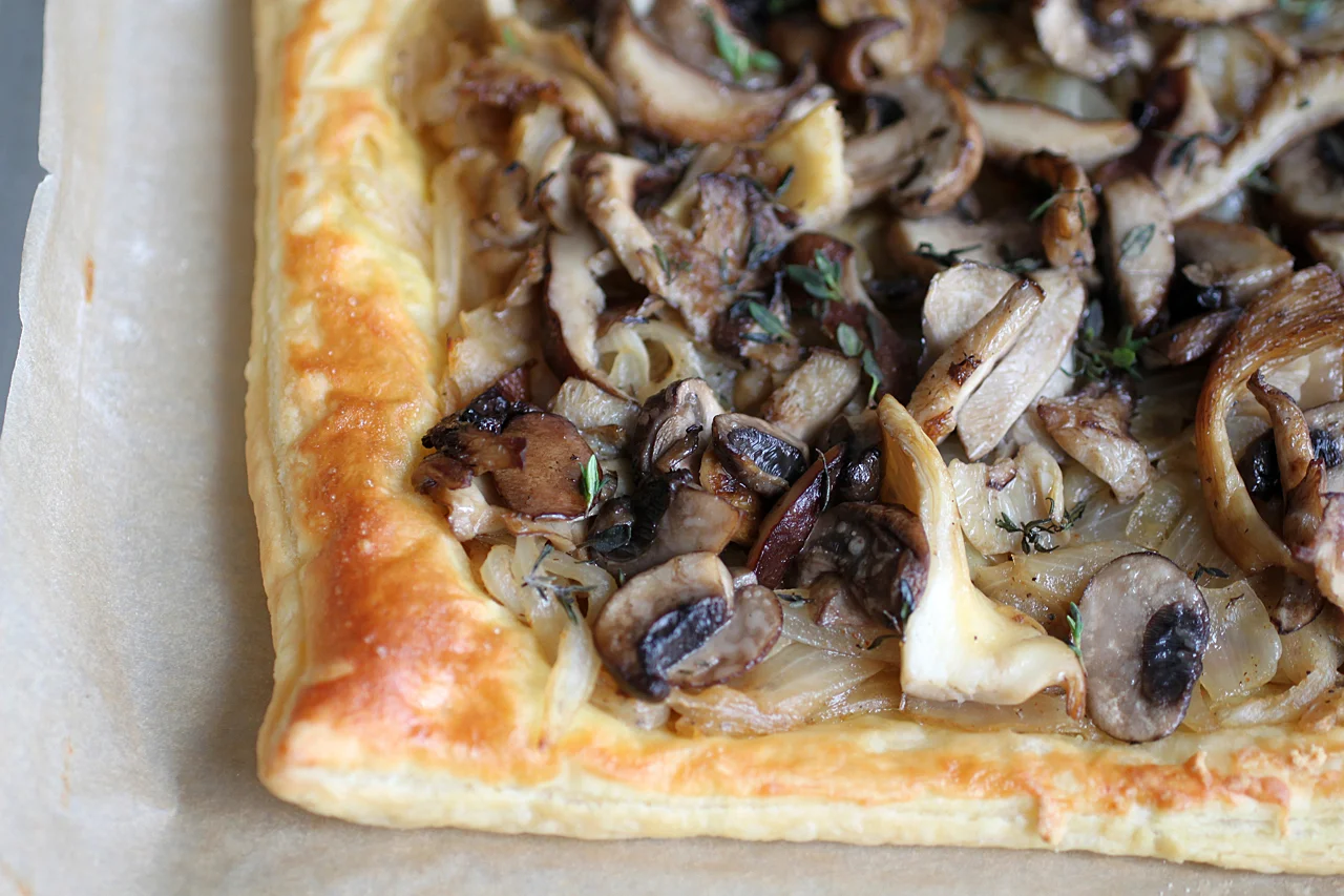 Mushroom and Ajwain Pissaladière