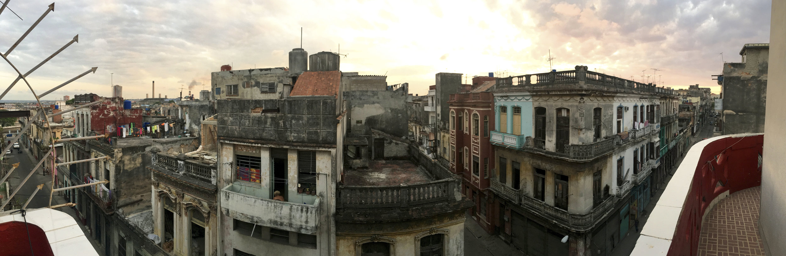 Cuba- Havana- Balcony view from Air BnB