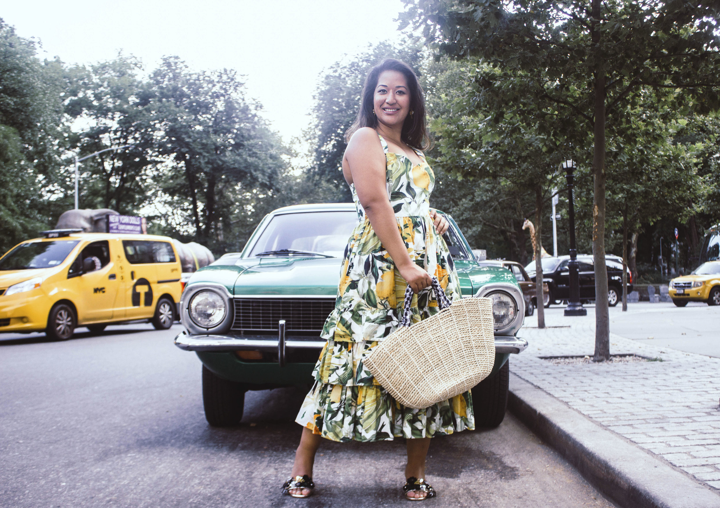 Lemon Print Dress H&M Krity S