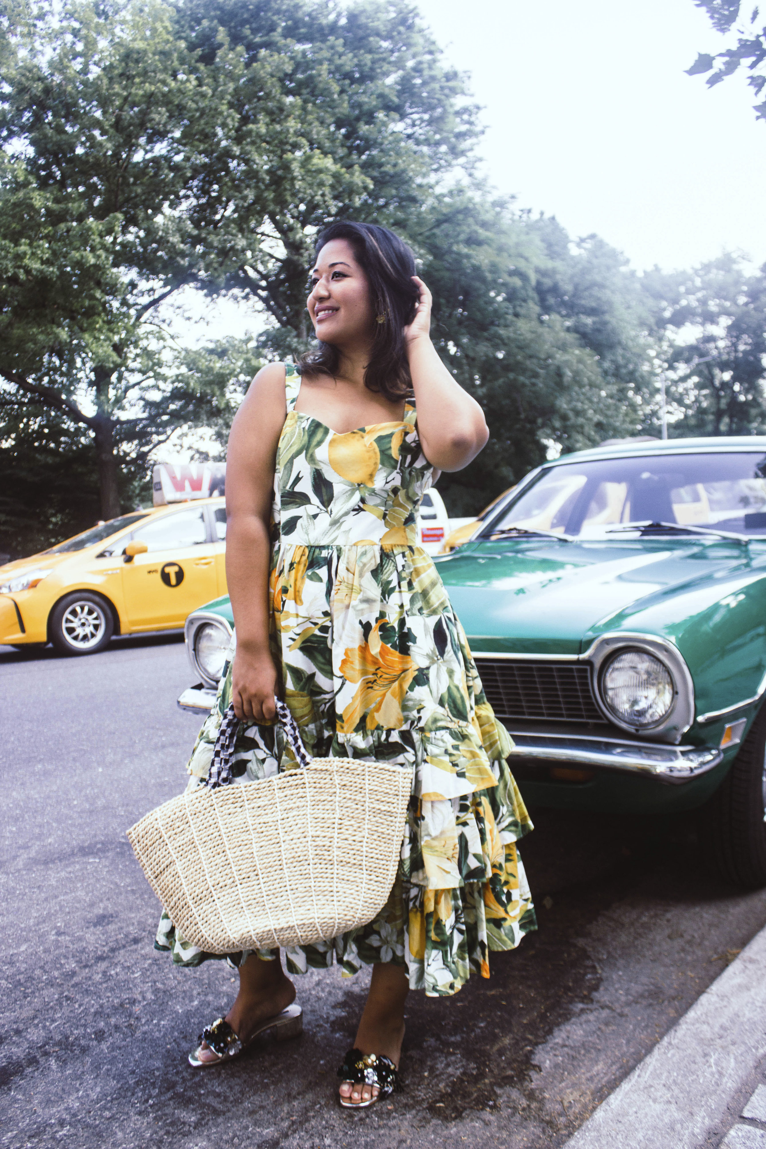 Lemon Print Dress H&M Krity S