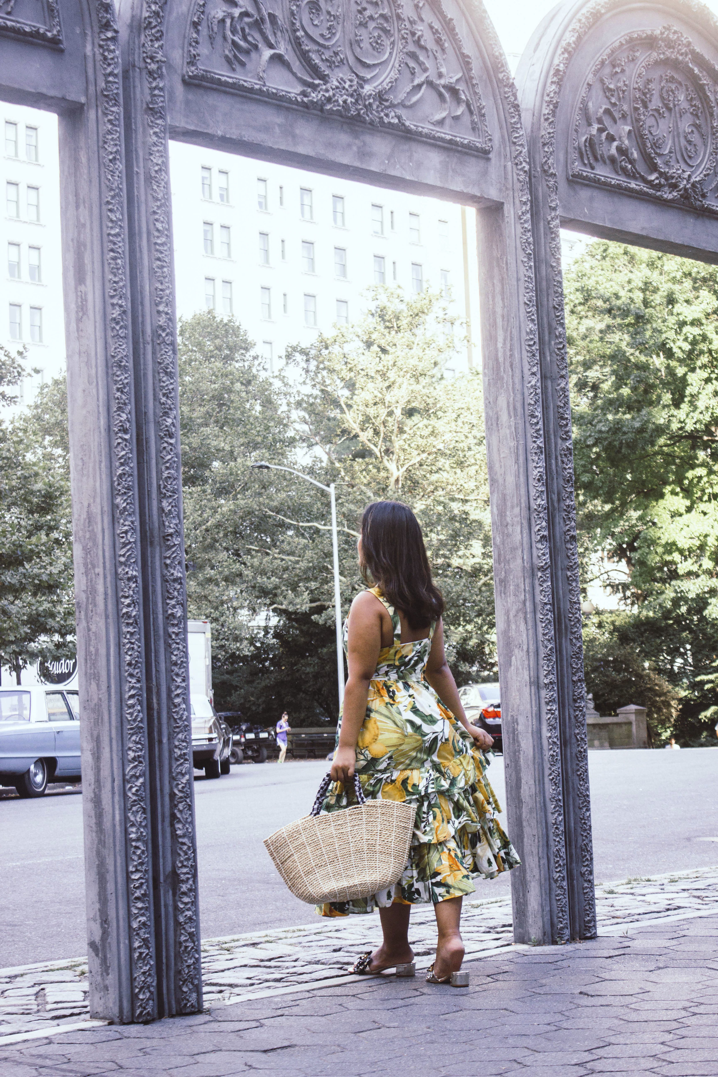 Lemon Print Dress H&M Krity S