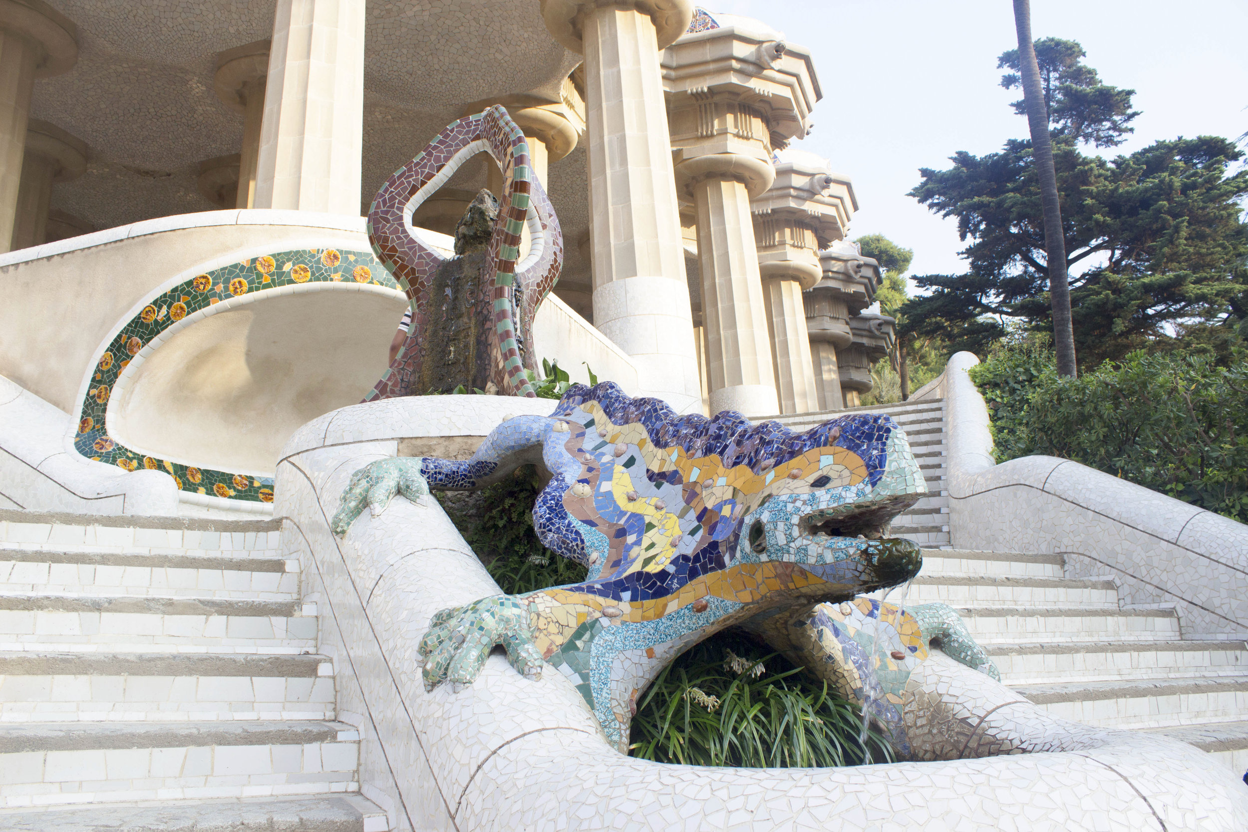 Krity S travel Barcelona Park Guell