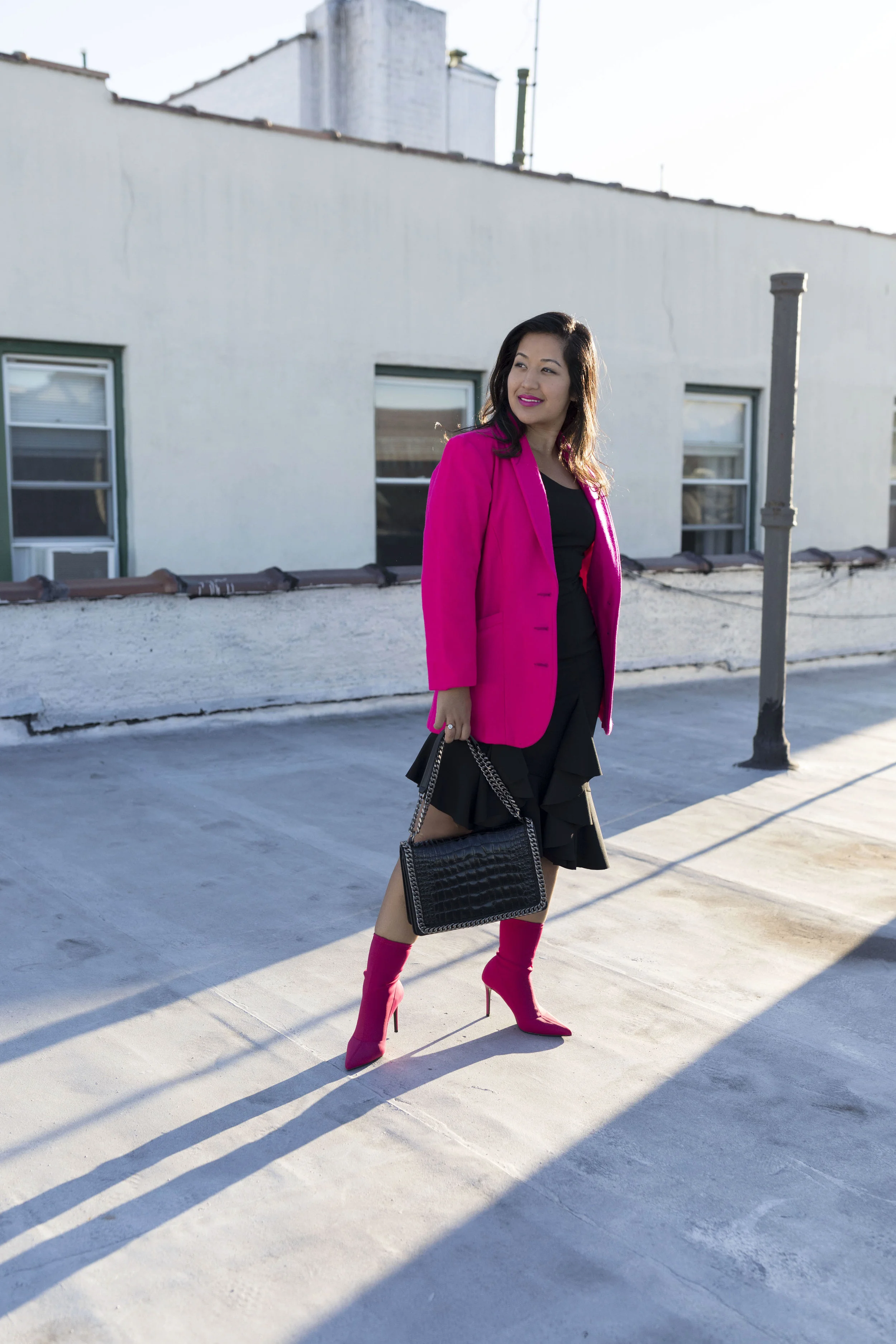 how to wear pink booties