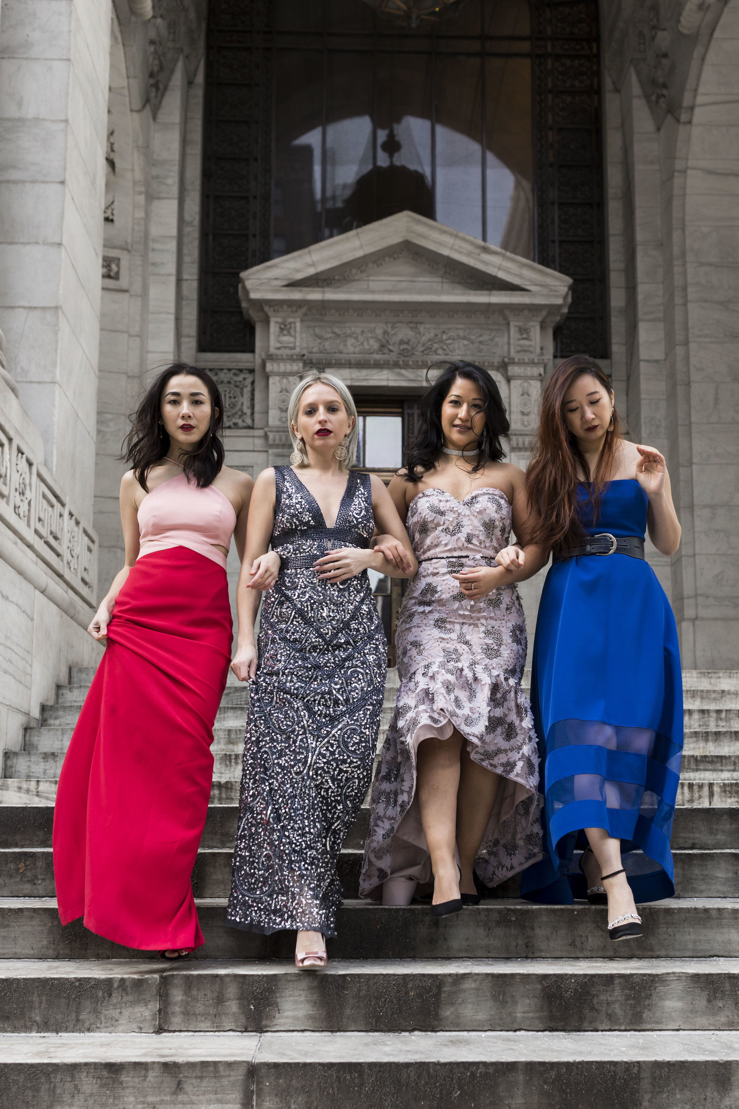 Galentine's Day Outfit Ideas NYPL Galentine Day Photoshoot