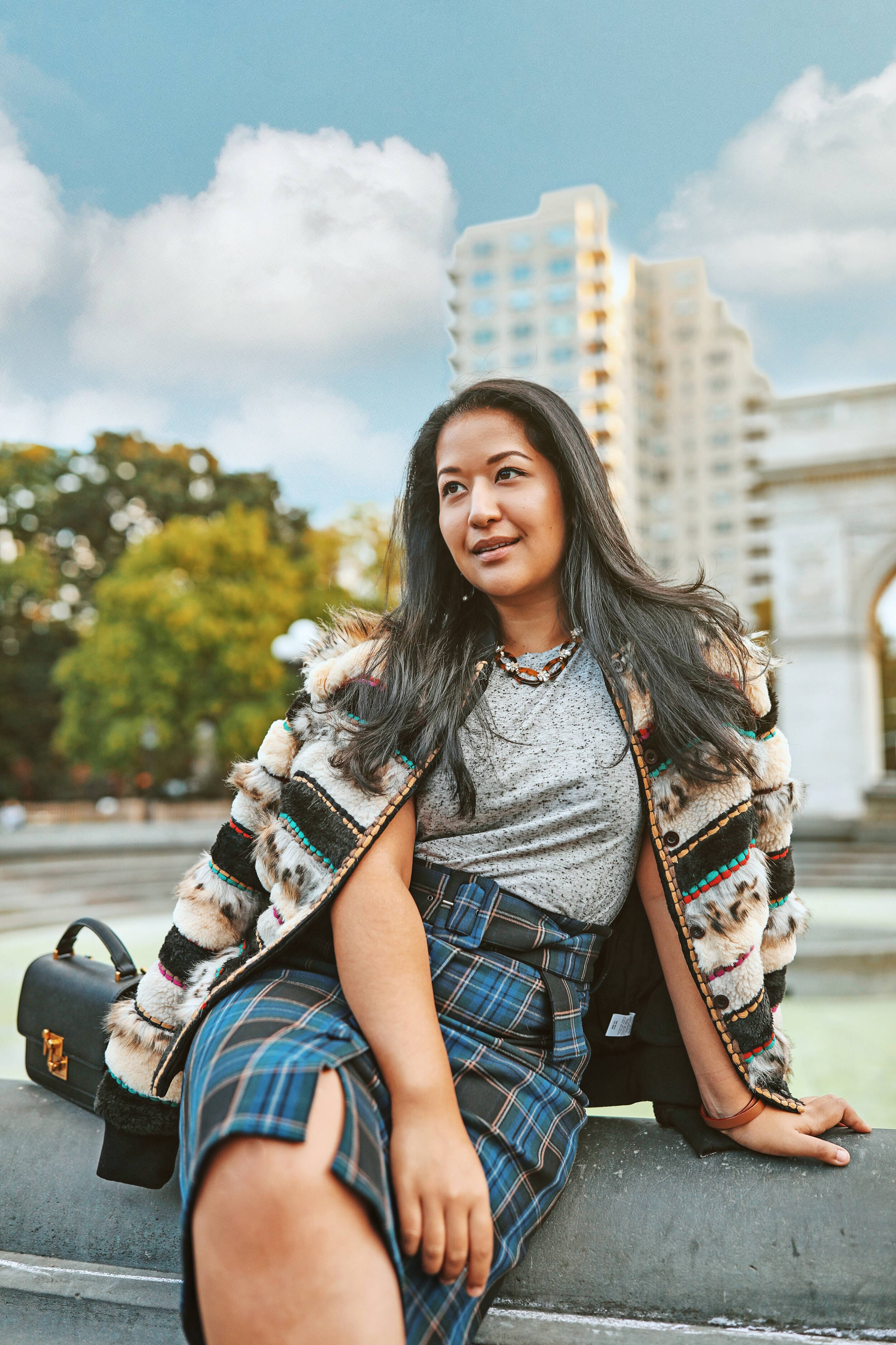 Anthropology Fur Bomber Jacket for Fall