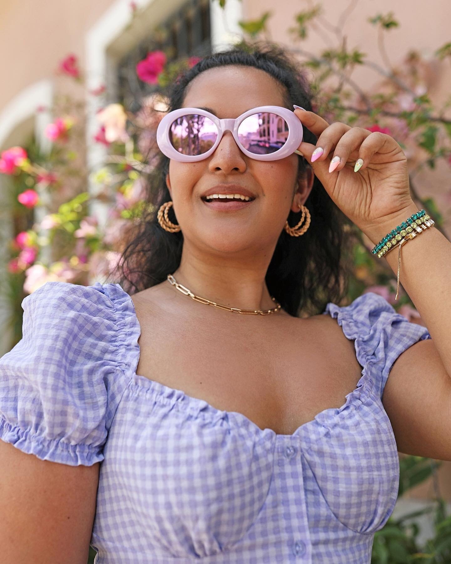 The future is looking g🕶d through my lavender tinted glasses! Drop a comment and tell me what you&rsquo;re excited about!⁠
#KrityS #KritySKloset ⁠
📸 @ashleygalleraniphotography