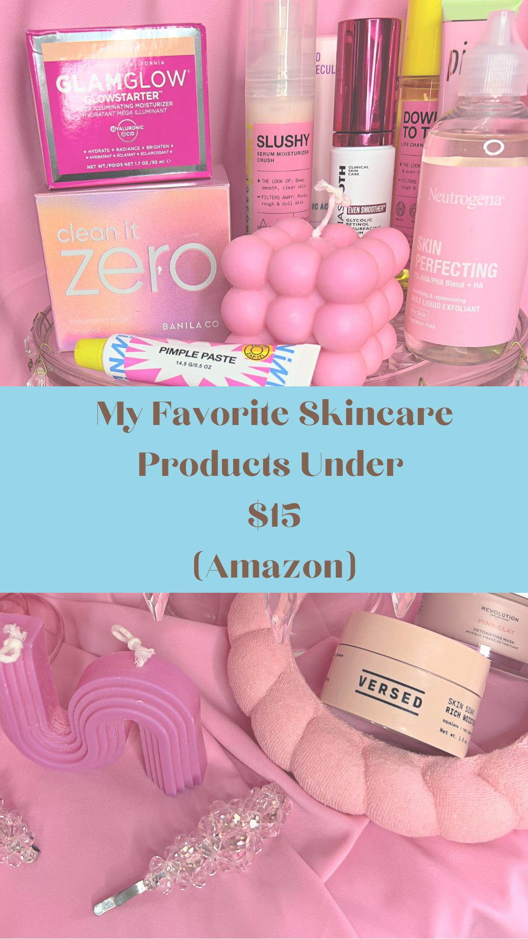 Skincare products under $15