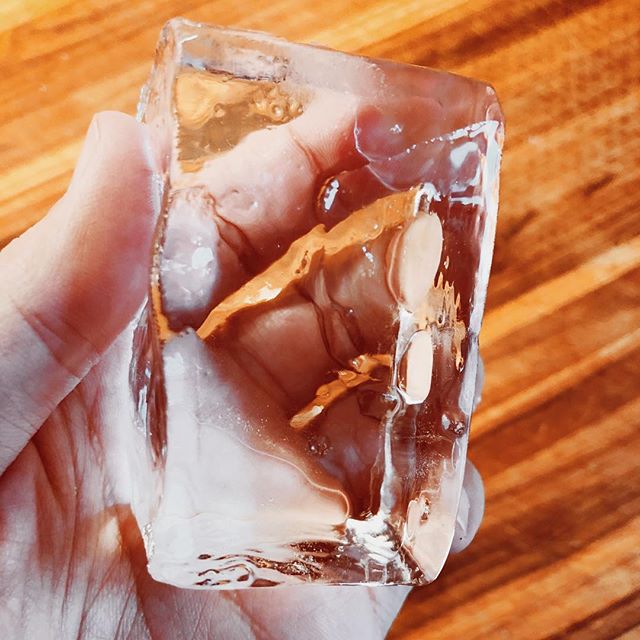 Made some pretty good looking clear ice. 🥃