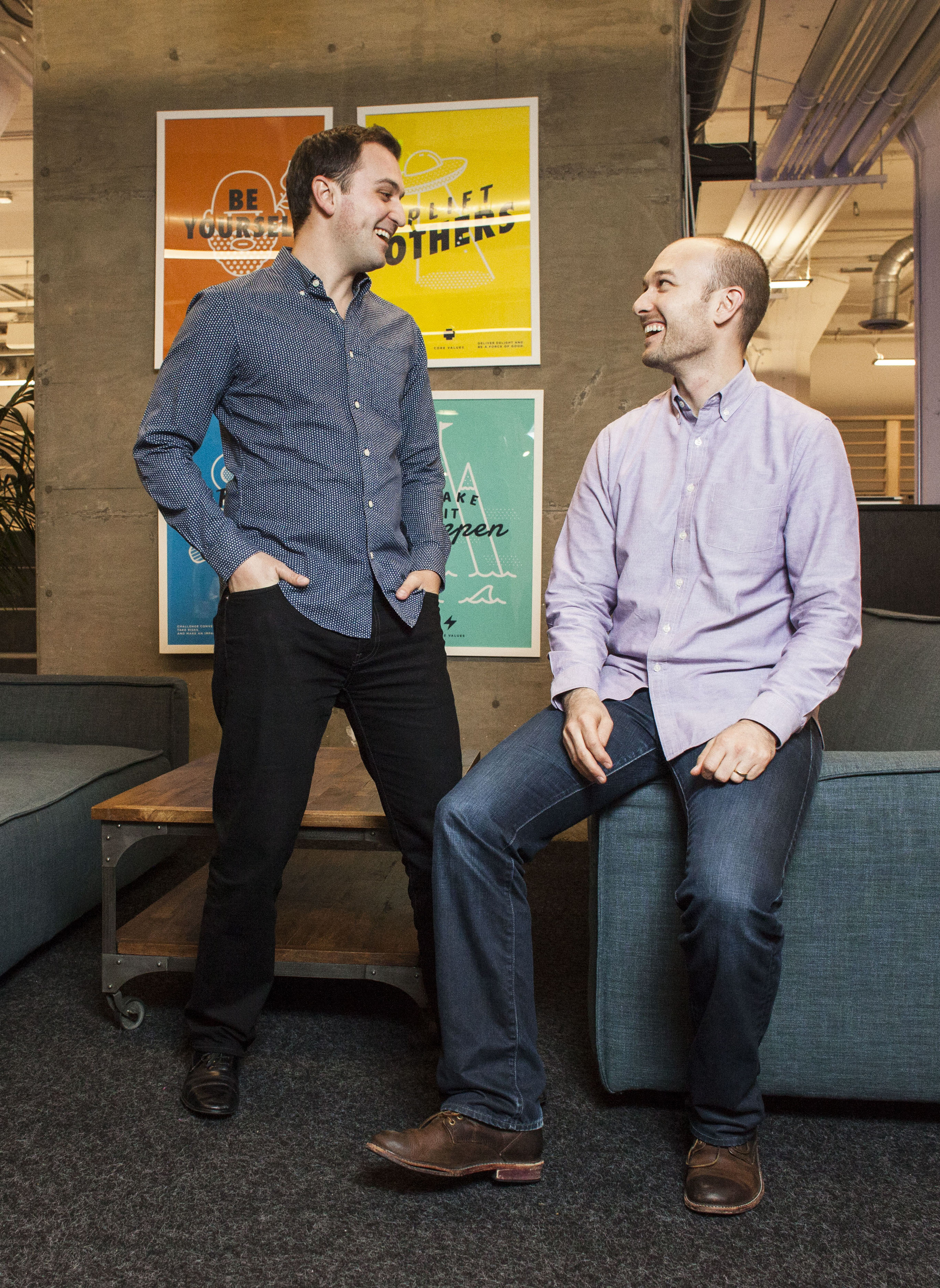 Lyft Founders John Zimmer & Logan Green for The New York Times